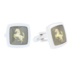 Square Grey Ferrari Horse Cufflinks In Box Bulk