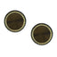 Round Grey Gold Cufflinks In Box Bulk