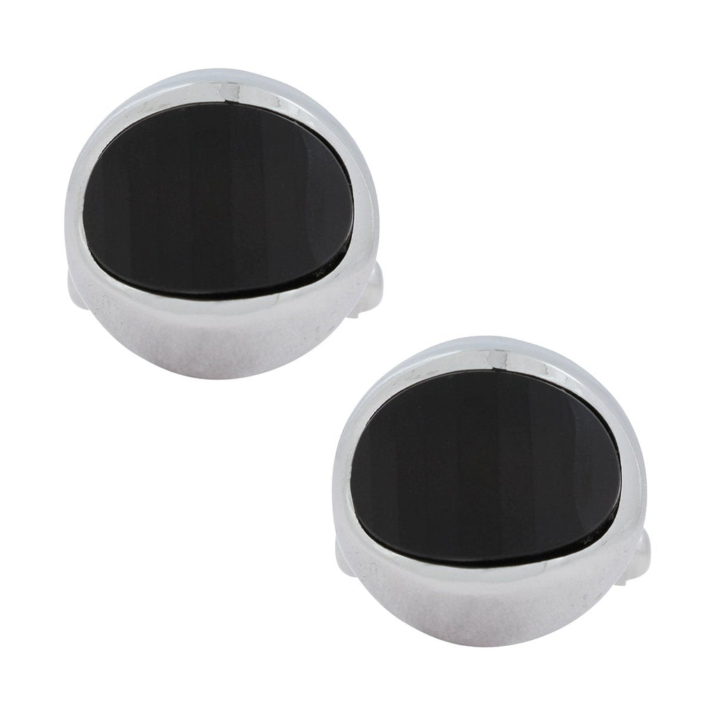 Hexagon Black Cufflinks In Box Bulk
