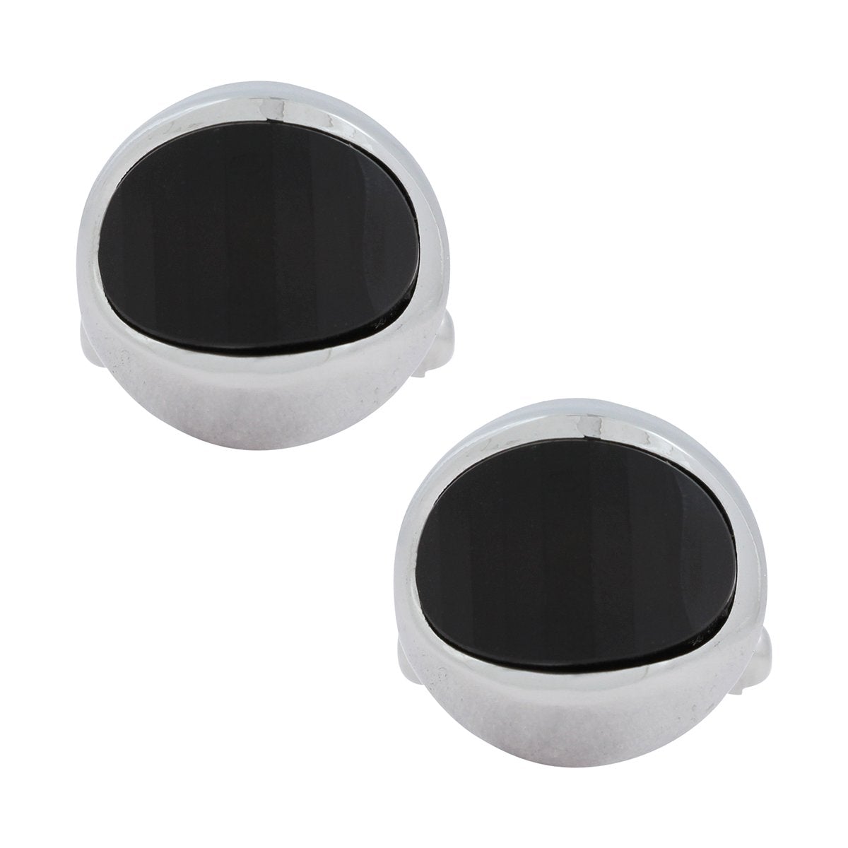 Hexagon Black Cufflinks In Box Bulk