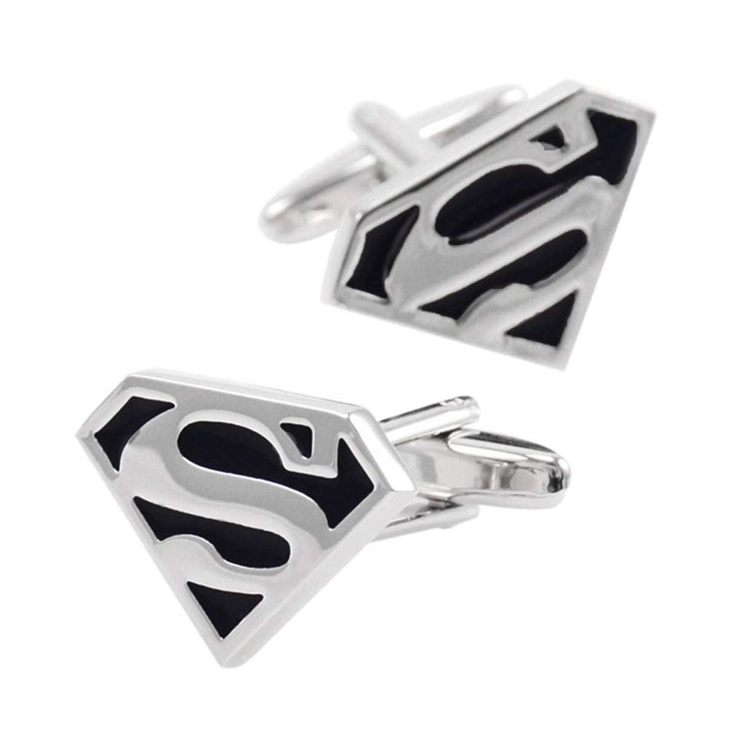 Black Superman Cufflinks In Box Bulk