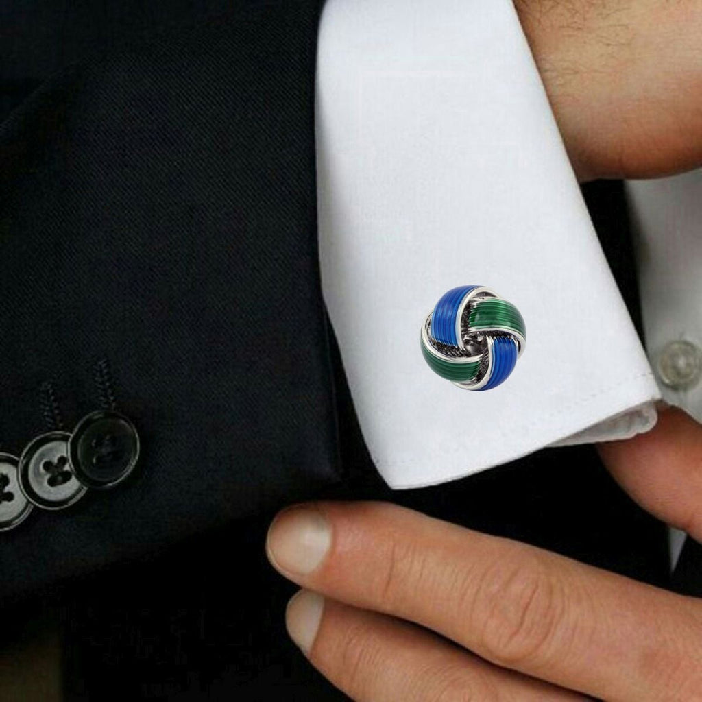 Knott Blue Knot Cufflinks In Box Bulk