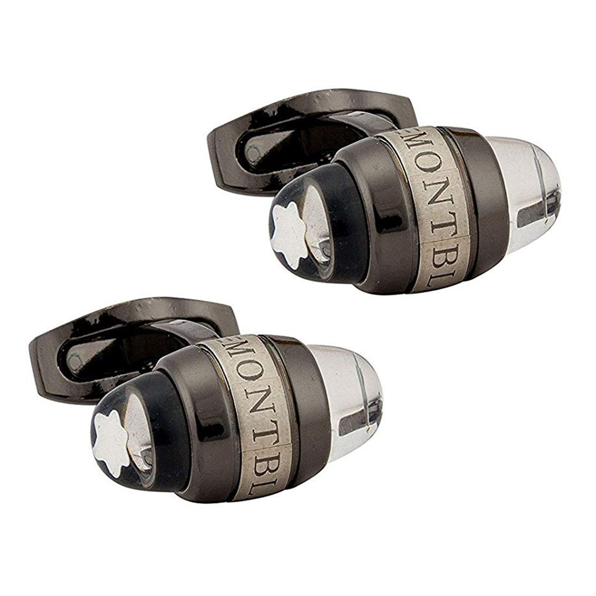 Star Filigree Black Cufflinks In Box Bulk Main image