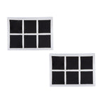 Rectangle Black Checks Cufflinks In Box Bulk