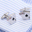 Fancy Silver Ace Poker Cufflinks In Box Bulk
