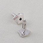 Fancy Silver Ace Poker Cufflinks In Box Bulk