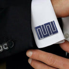 Rectangle Blue 3D Cufflinks In Box Bulk