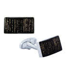 Rectangle Black 3D Cufflinks In Box Bulk