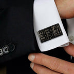 Rectangle Black 3D Cufflinks In Box Bulk
