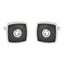 Cushion Black Diamond Cufflinks In Box Bulk