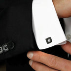 Cushion Black Diamond Cufflinks In Box Bulk