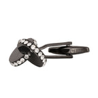 Fancy Black 3D Discs Cufflinks In Box Bulk