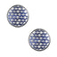 Round Blue Stripes Cufflinks In Box Bulk