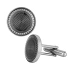 Round Grey Cufflinks In Box Bulk