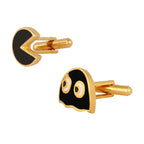 Fancy Black Pacman Gaming Cufflinks In Box Bulk