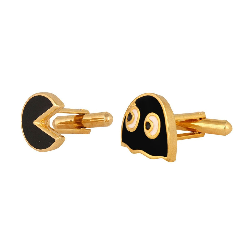 Fancy Black Pacman Gaming Cufflinks In Box Bulk