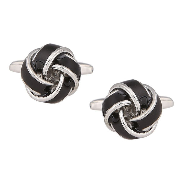 Knot Black Knot Cufflinks In Box Bulk Main image