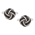 Knot Black Knot Cufflinks In Box Bulk
