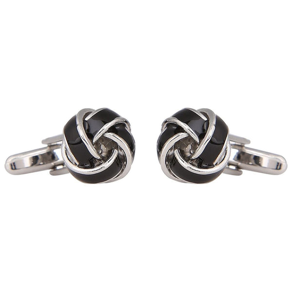 Knot Black Knot Cufflinks In Box Bulk Secondary image
