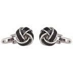 Knot Black Knot Cufflinks In Box Bulk
