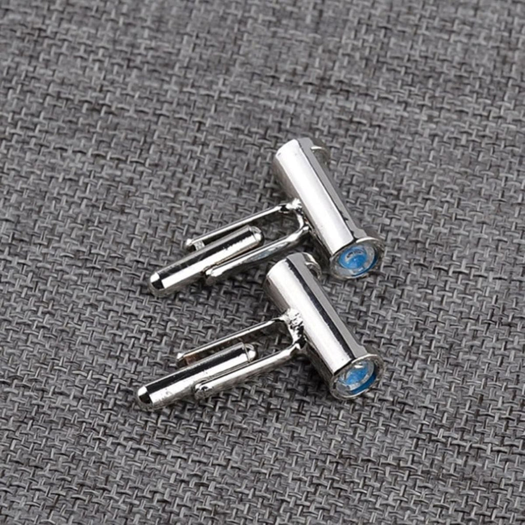 Fancy Blue Sand Timer Hour Glass Cufflinks In Box Bulk