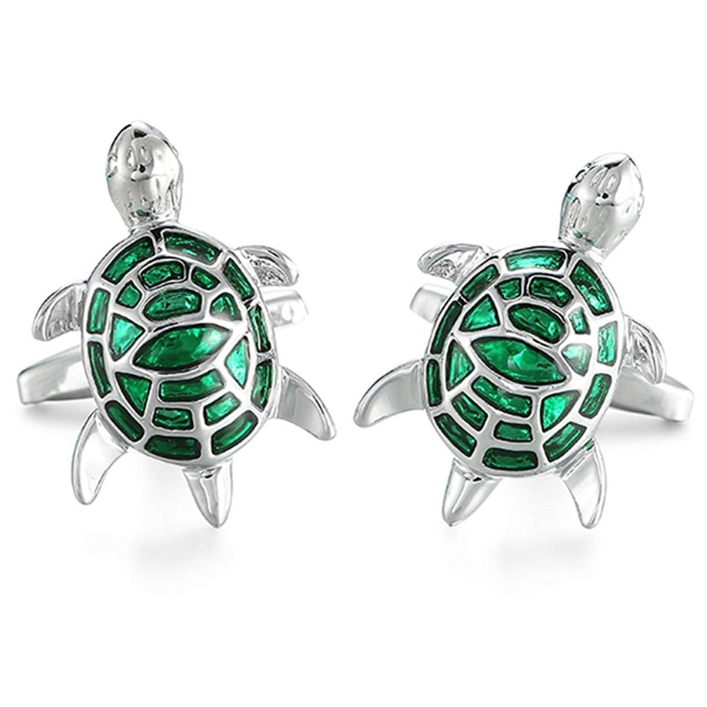 Turtle Tortoise Green Cufflinks In Box Bulk