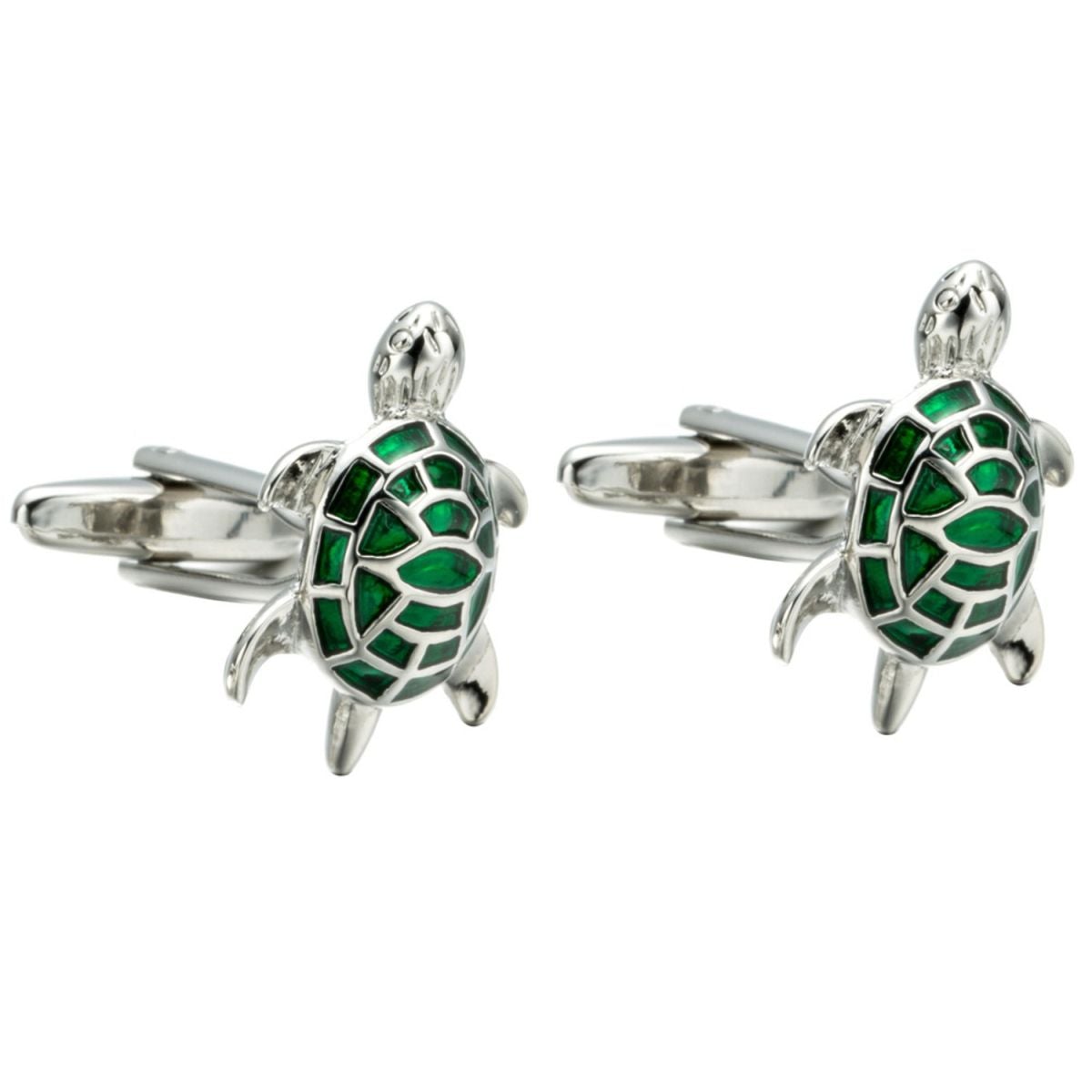Turtle Tortoise Green Cufflinks In Box Bulk
