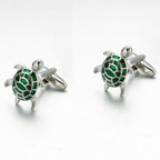 Turtle Tortoise Green Cufflinks In Box Bulk