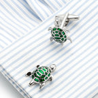 Turtle Tortoise Green Cufflinks In Box Bulk