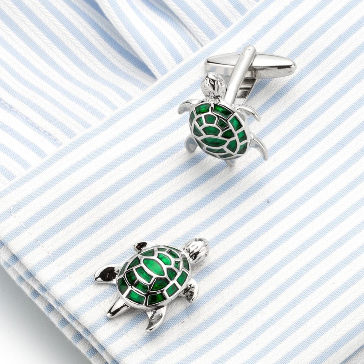 Turtle Tortoise Green Cufflinks In Box Bulk