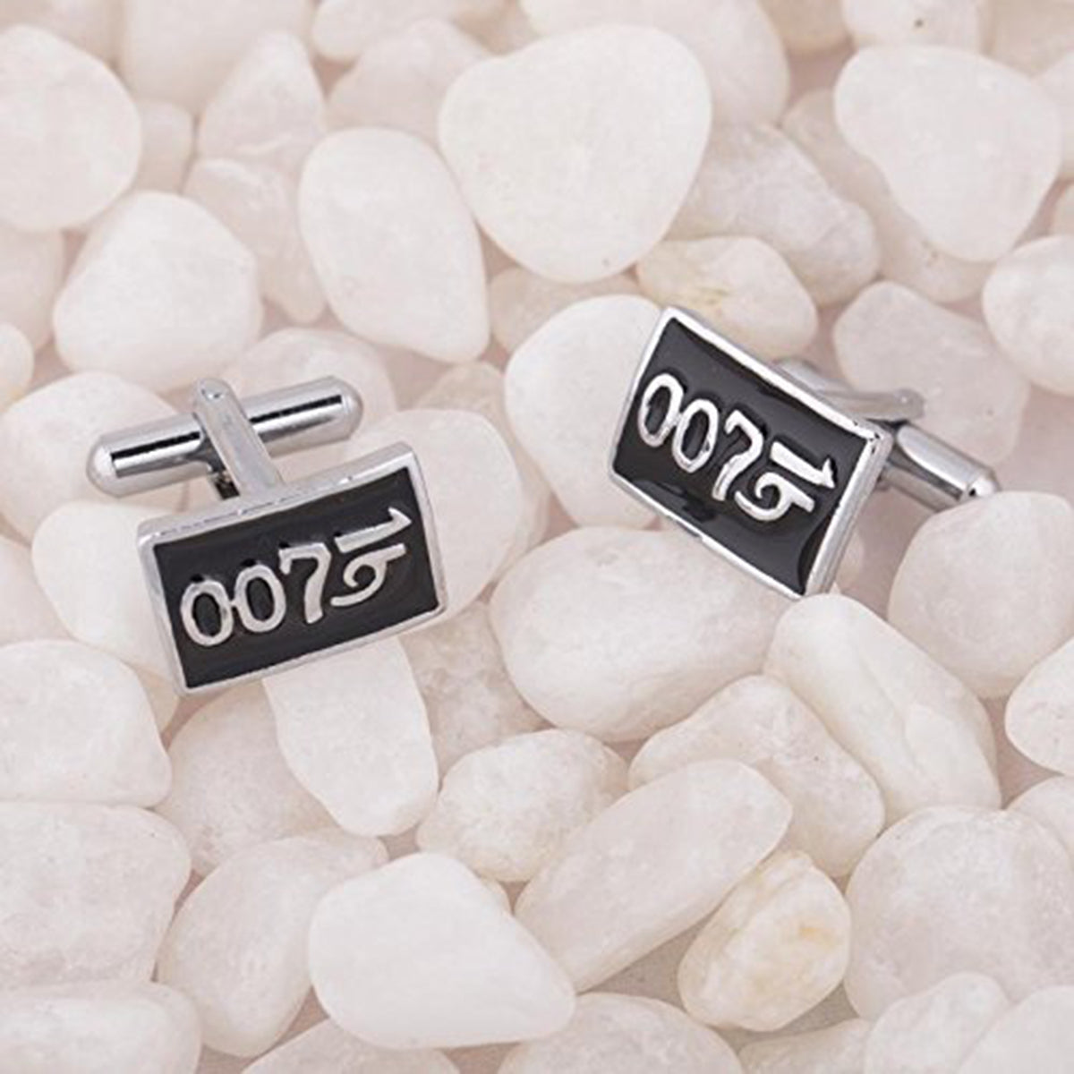 James Bond 007 Black Cufflinks In Box Bulk Main image