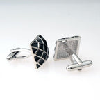 3D Checks Black Cufflinks In Box Bulk
