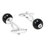 8 Black Snooker Billiards Pool Black Cufflinks Bulk