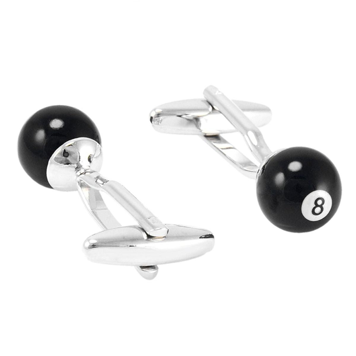 8 Black Snooker Billiards Pool Black Cufflinks Bulk