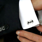 Super Hero Batman Black Cufflinks In Box Bulk