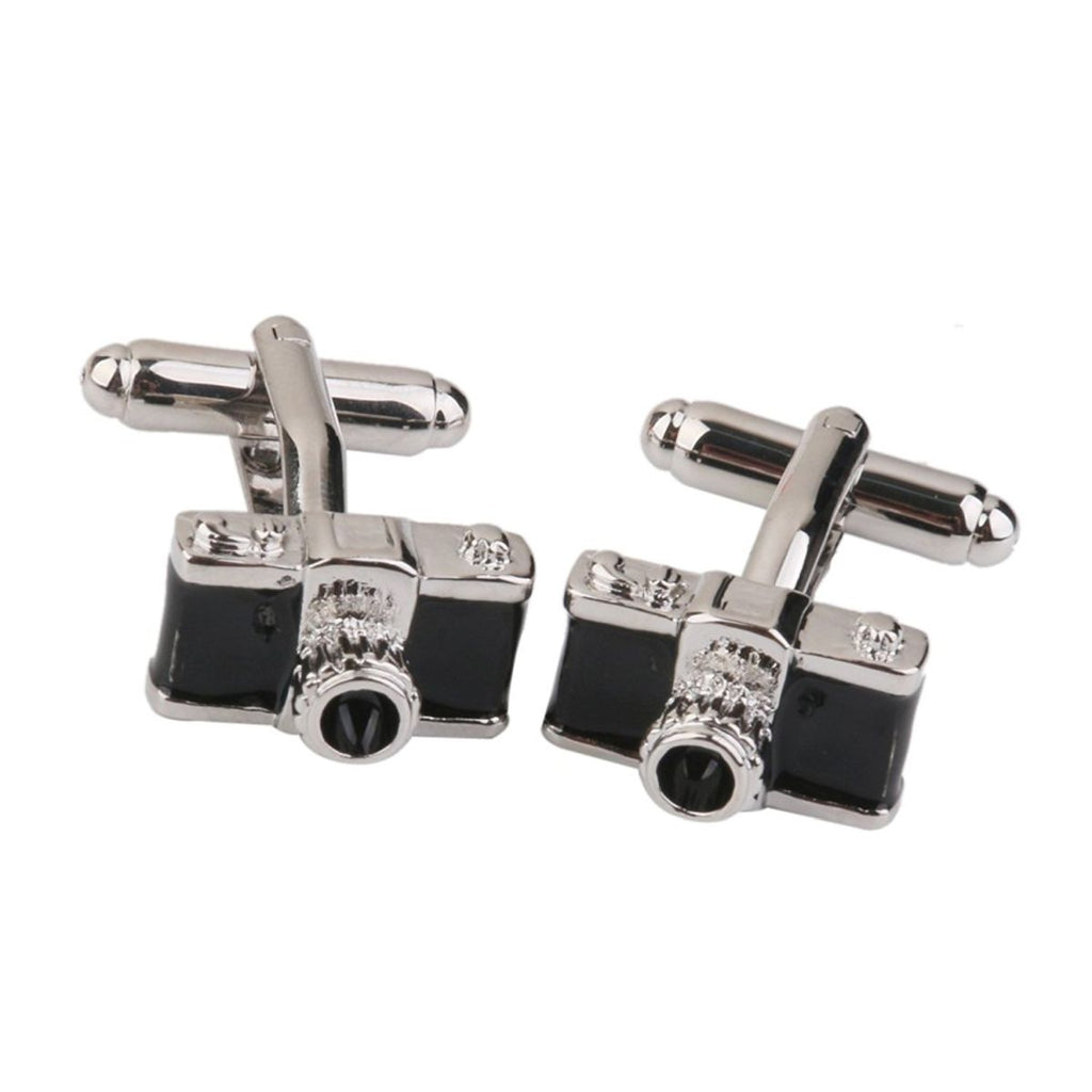 Camera Black Cufflinks In Box Bulk