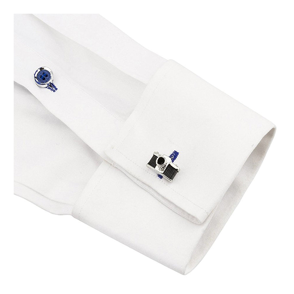 Camera Black Cufflinks In Box Bulk