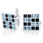 Checks Austrian Crystal Blue Cufflinks In Box Bulk