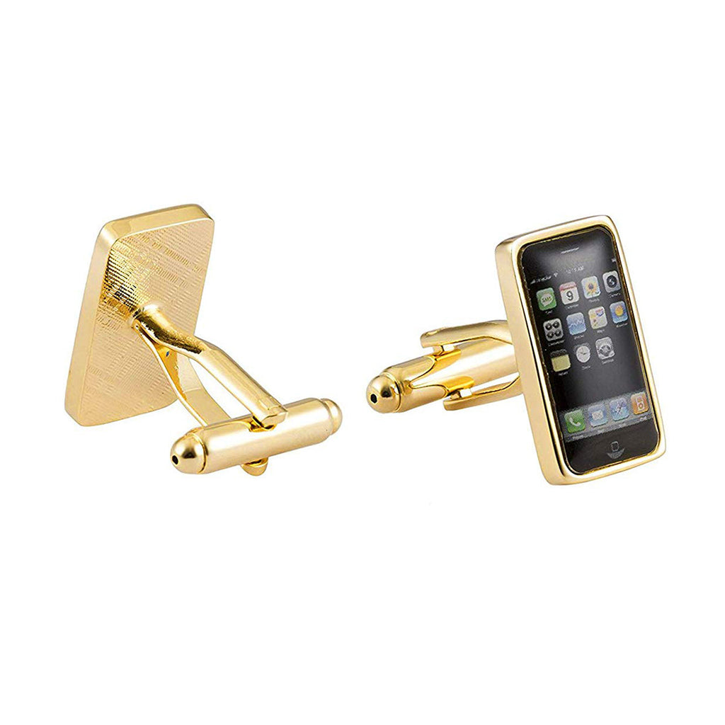 Iphone Mobile Gold Cufflinks In Box Bulk