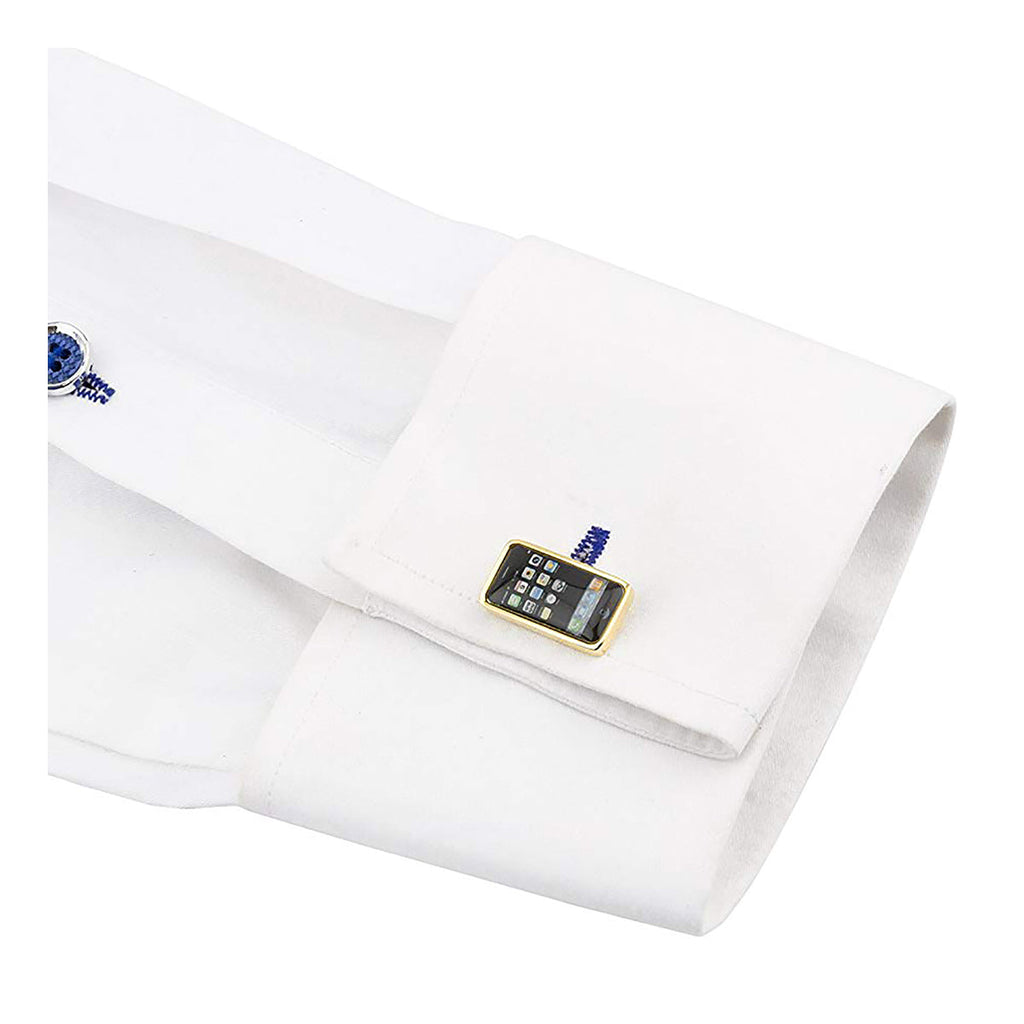 Iphone Mobile Gold Cufflinks In Box Bulk