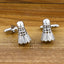 Shuttlecock Badminton Silver Cufflinks In Box Bulk