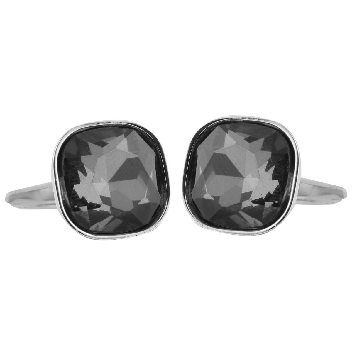 Austrian Crystal Silver Cufflinks In Box Bulk