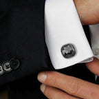 Austrian Crystal Silver Cufflinks In Box Bulk