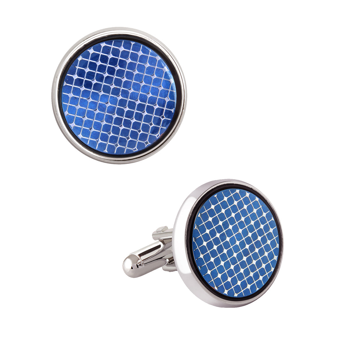 Filigree Blue Cufflinks In Box Bulk Secondary image