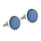 Filigree Blue Cufflinks In Box Bulk