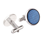 Filigree Blue Cufflinks In Box Bulk