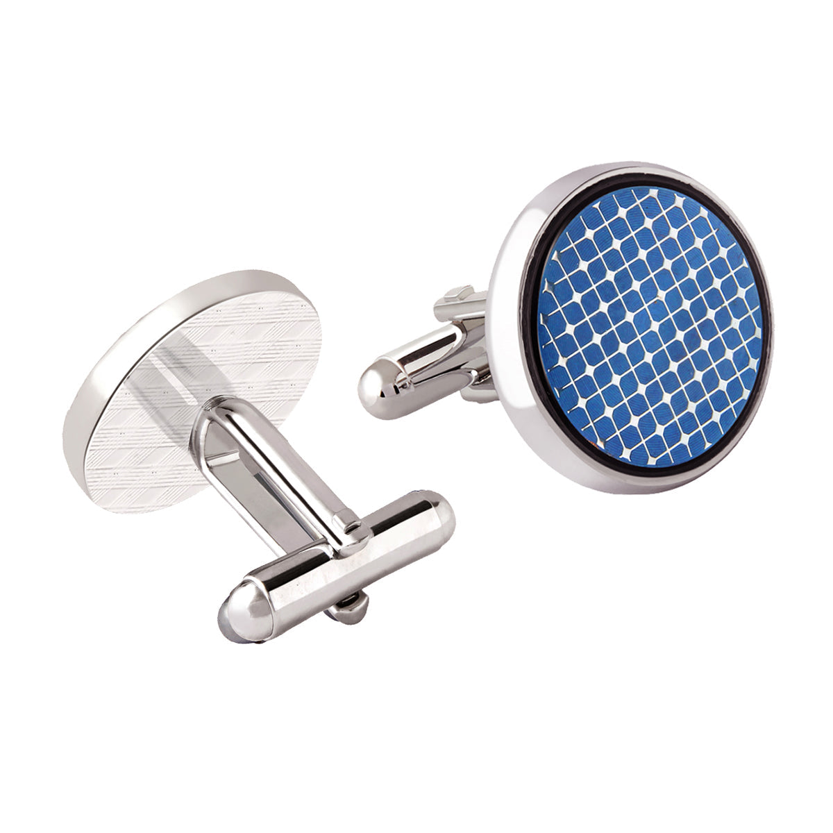 Filigree Blue Cufflinks In Box Bulk