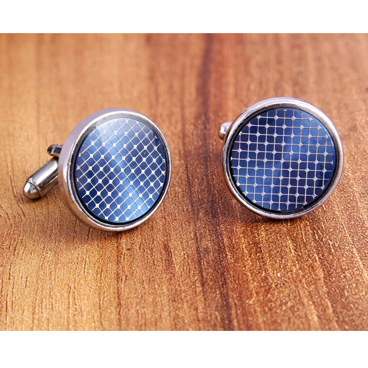 Filigree Blue Cufflinks In Box Bulk Main image