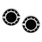 Round Black Cufflinks In Box Bulk