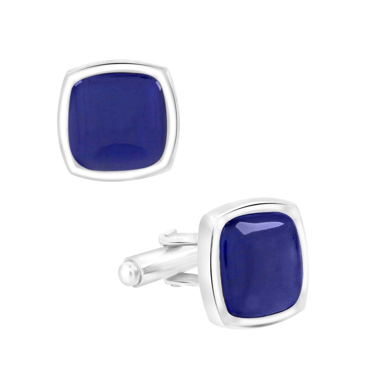 Blue Crystal Cufflinks In Box Bulk Main image